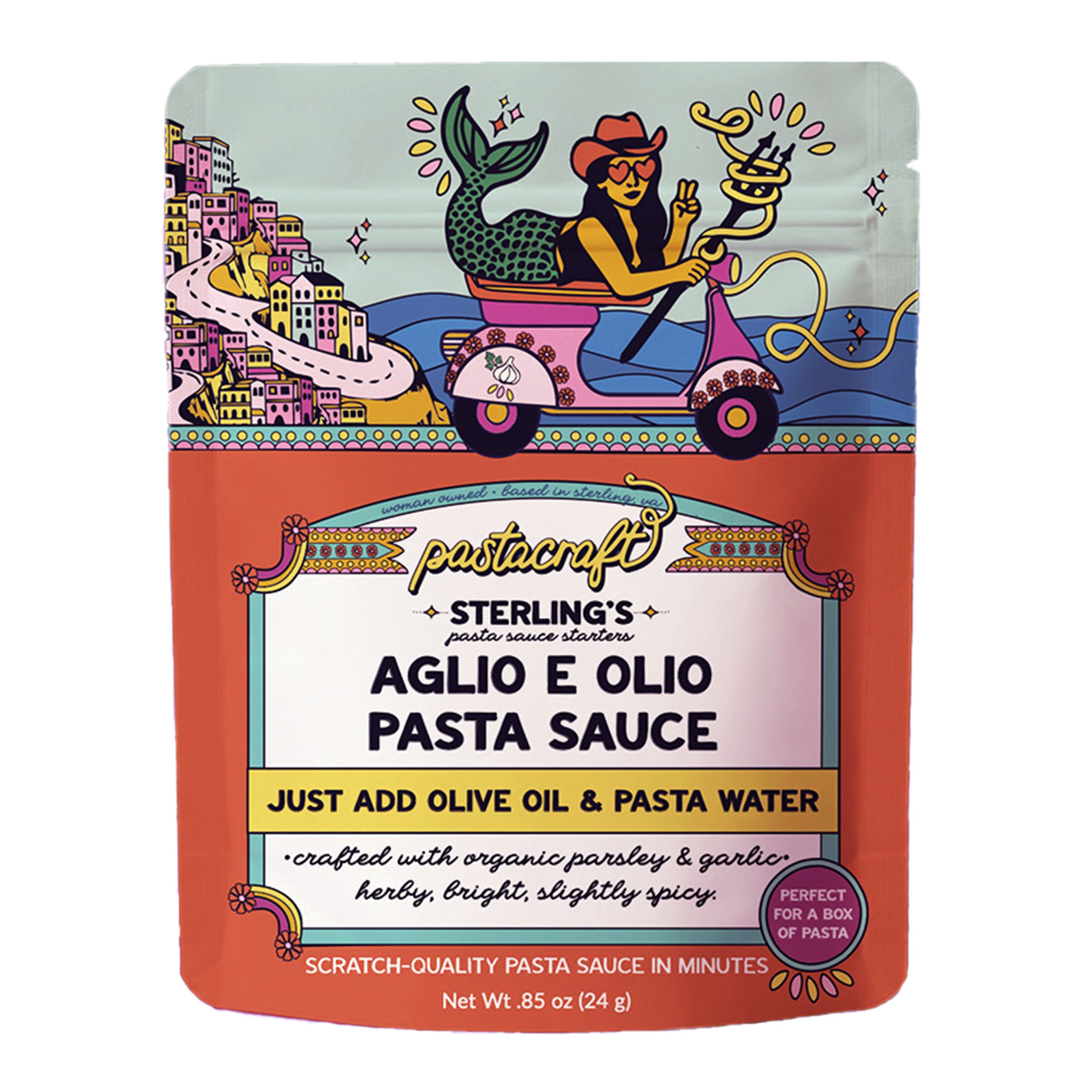 2 Pack- Organic Aglio E Olio Pasta Sauce Starter