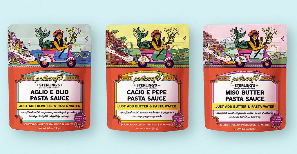 3 Pack- Organic Pasta Sauce Starter Pack - Miso Butter, Aglio E Olio, Cacio E Pepe Pasta Sauce $29.99