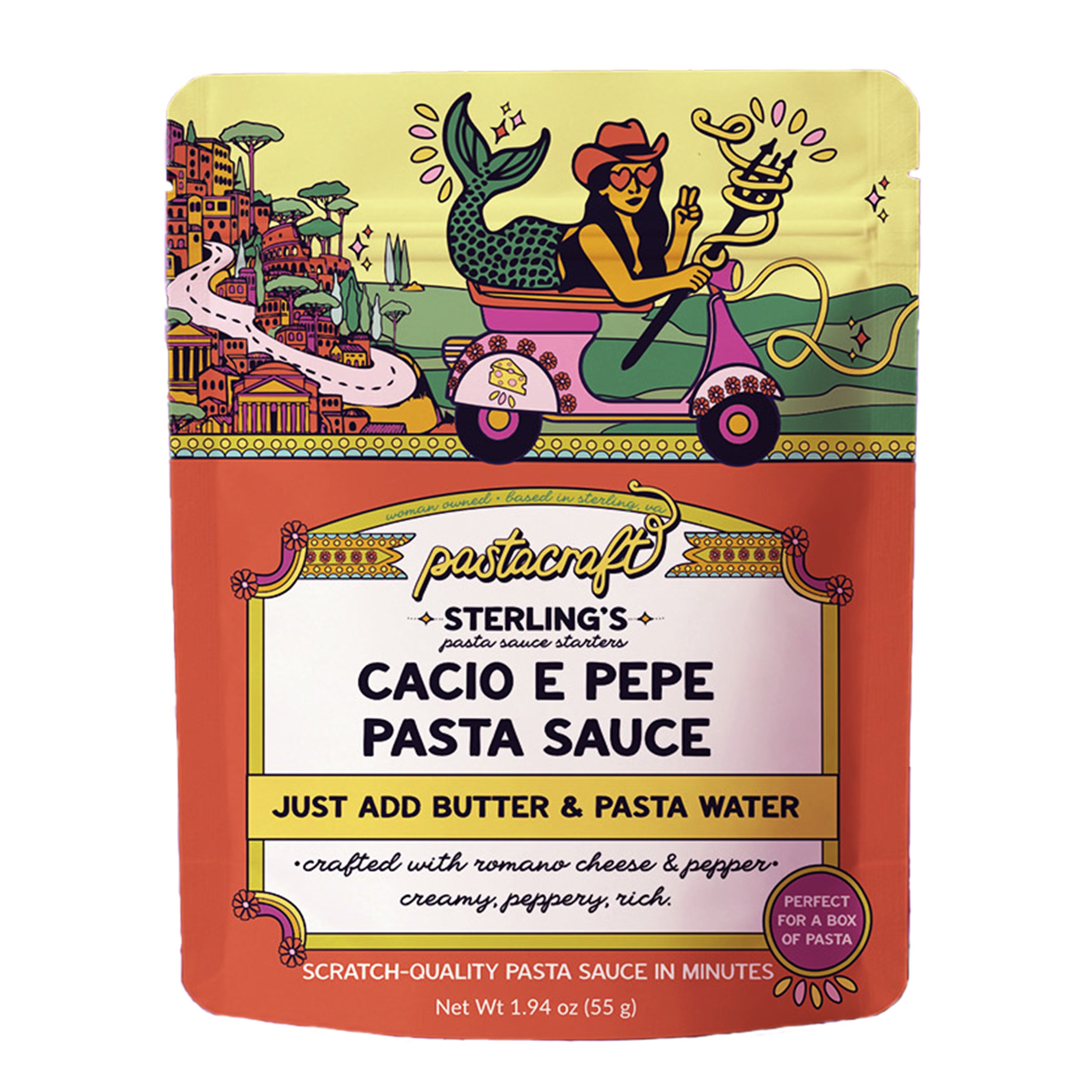 2 Pack- Organic Cacio E Pepe Pasta Sauce Starter